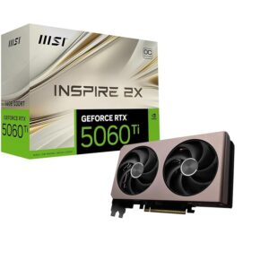 MSI GeForce RTX 5060 Ti 16G INSPIRE 2X OC Scheda Video - Memoria 16GB (GDDR7)