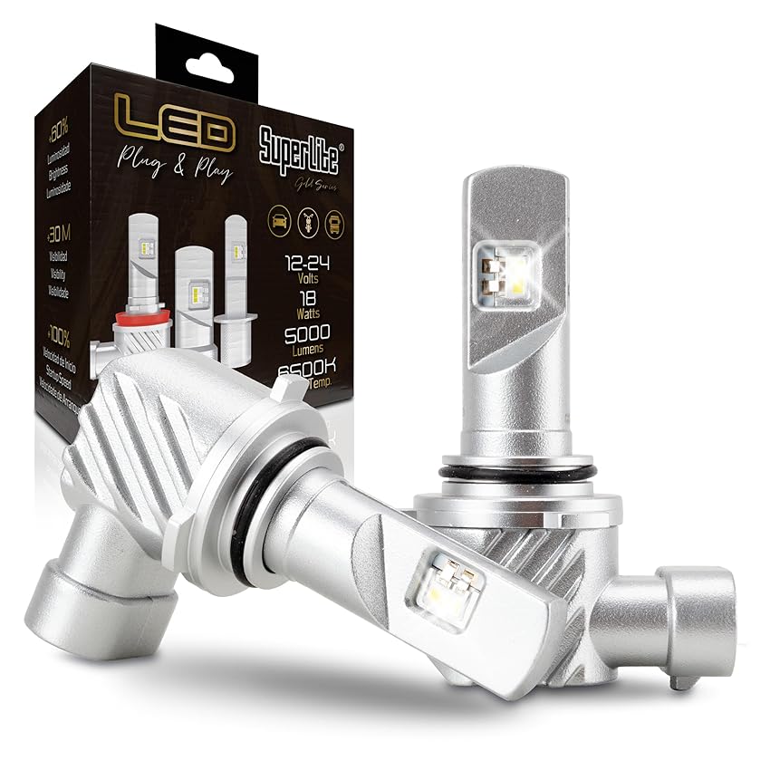 Superlite Kit di lampade di conversione da alogeno a LED HB4 Plug & Play Gold Series Superlite Kit di lampade di conversione da alogeno a LED HB4 Plug & Play Gold Series