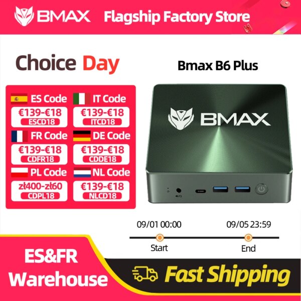Bmax B6 Plus Mini Pc Intel I3-1000Ng4 Windows 11 Pc 12Gb Ddr4 Ram 512Gb Nvme Ssd Wifi