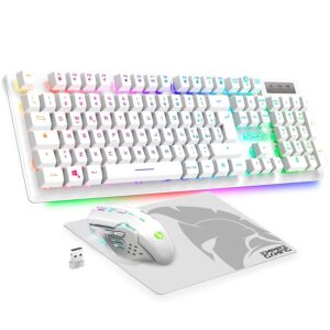 EMPIRE GAMING - Armor RF800 Wireless Ricaricabile Tastiera e Mouse QWERTY(Italiana)