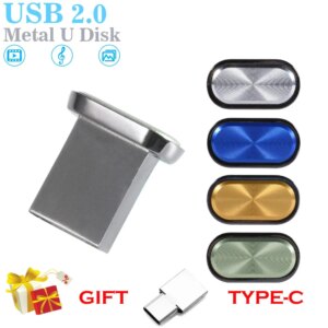 JASTER Super Mini USB Flash Drive 128 GB Adattatori TYPE-C gratuiti Pen Drive 64 GB