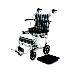 KSP Sedia A Rotelle disabili Carrozzina pieghevole da Viaggio CA9866LFH Grigio