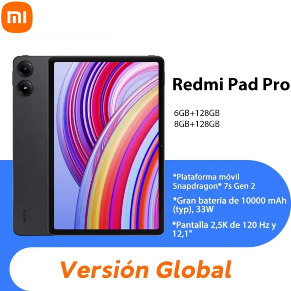 Versione globale del tablet Redmi Pad Pro Piattaforma mobile Snapdragon® 7s Gen 2