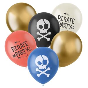 Folat Decorazione compleanno Lattice Party-33 cm-6 pezzi-Palloncini per Festa pirata bambino