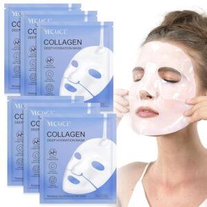 6 Pezzi Maschera Viso al Collagene