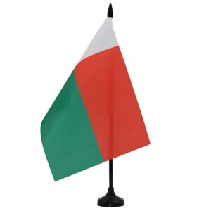 BANDIERA DA TAVOLO MADAGASCAR 21x14cm - PICCOLA BANDIERINA MALGASCIA 14 x 21 cm