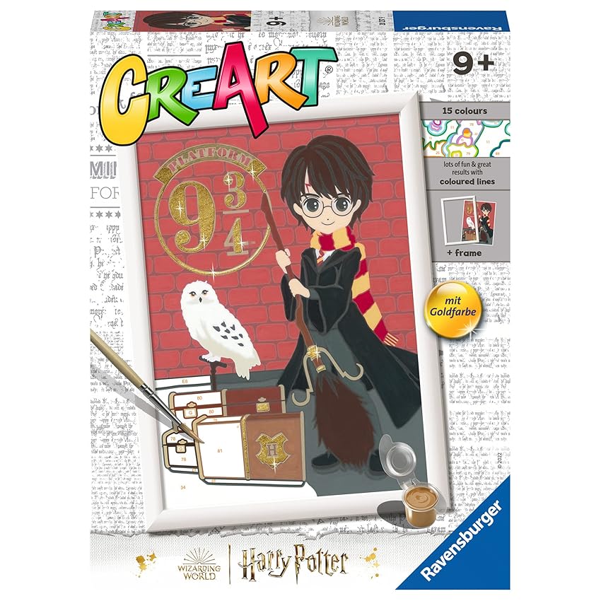 Ravensburger - Creart Serie D Harry Potter: Partenza Per Hogwarts | Kit Pittura Bambini Ravensburger - Creart Serie D Harry Potter: Partenza Per Hogwarts | Kit Pittura Bambini