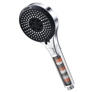 Diboniur Soffione Doccia con 6 Modalità Spray