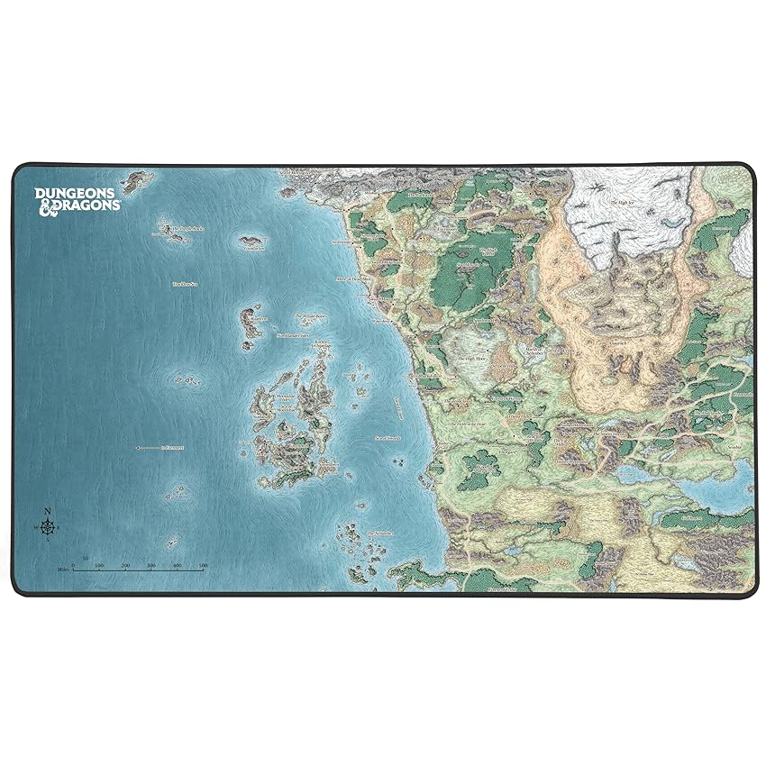 Konix Dungeons & Dragons Tappetino per mouse gaming XXL 80 x 46 cm Konix Dungeons & Dragons Tappetino per mouse gaming XXL 80 x 46 cm