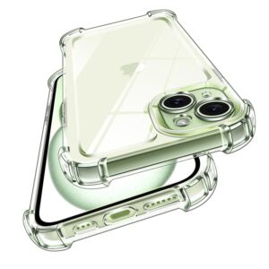 iVoler Anti Ingiallimento Chiaro Cover Case per iPhone 15 Plus 6.7 Pollici