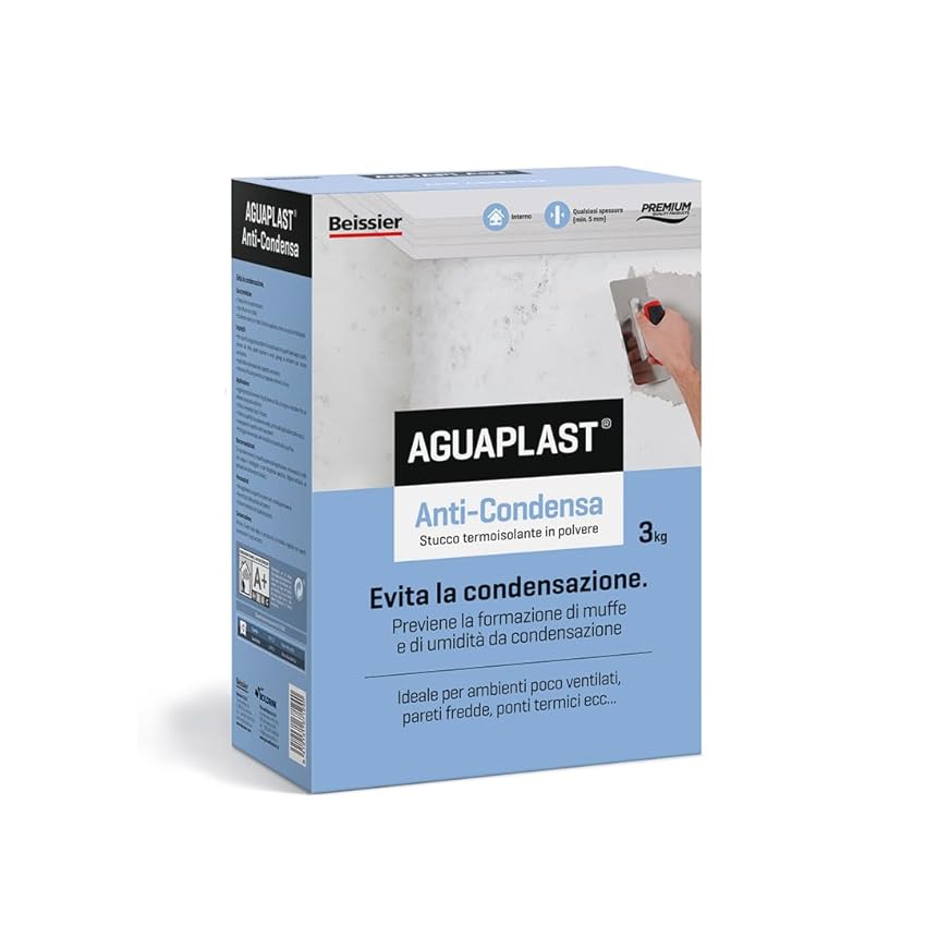 Aguaplast Anticondensa stucco temoisolante per problemi di muffa e condensa 3kg Aguaplast Anticondensa stucco temoisolante per problemi di muffa e condensa 3kg