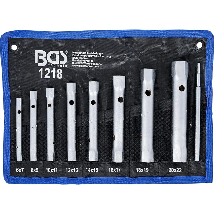 BGS 1218 Set chiavi a bussola per tub 9 pezzi BGS 1218 Set chiavi a bussola per tub 9 pezzi