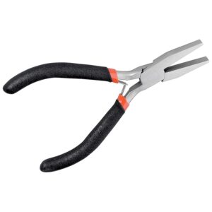 Fixpoint 77094 Pinza a Punta Piatta Semicircolare di con Ganasce Appiattite e Lisce