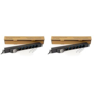 Link multipresa elettrica LK10050 per rack 19" con interruttore magnetotermico e 6