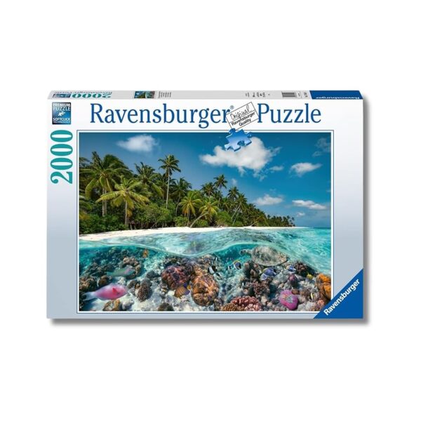Ravensburger - Puzzle 2000 Pezzi Un Tuffo Alle Maldive | Puzzle 2000 Pezzi | Rompicapo