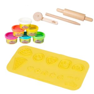 roba x Play-Doh Set di Gioco per Bambini - Tappetino 3D con Strumenti in Legno FSC