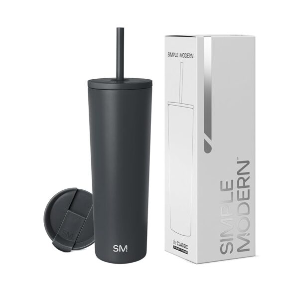 Simple Modern Tazza Termica da Viaggio con Cannuccia e Coperchio | Bicchiere Termico