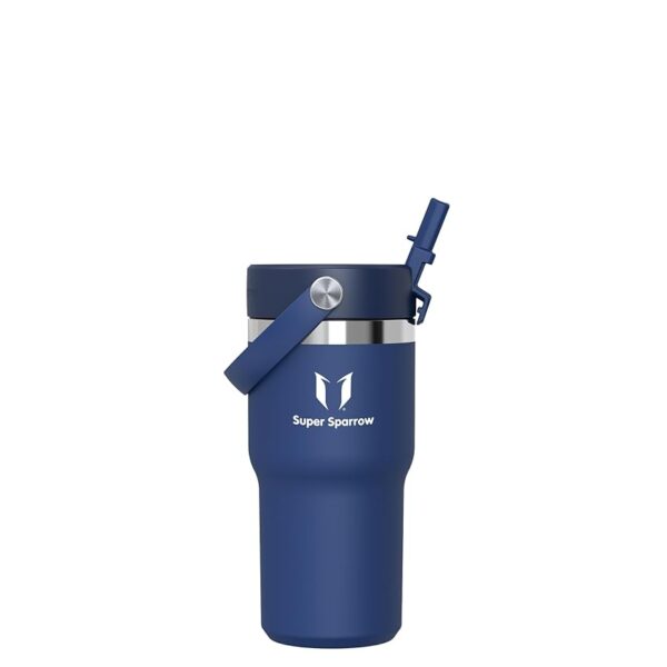 Sparrow Borraccia Termica Bambini - 620ml - Twistpath Borracce con Tappo Flex con Cannuccia