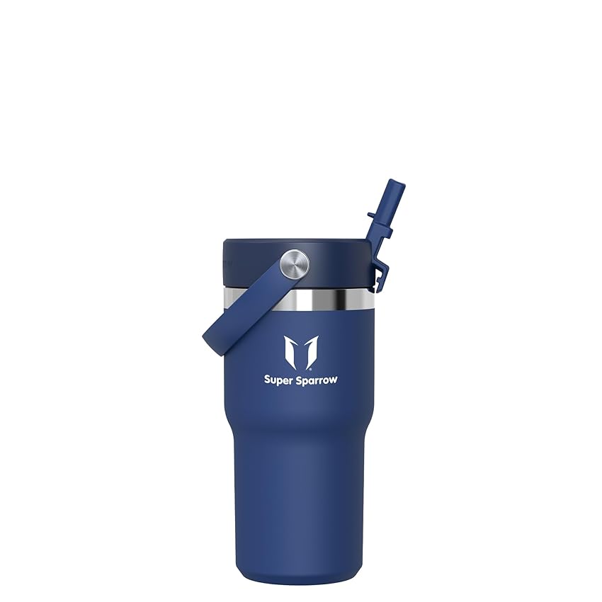Sparrow Borraccia Termica Bambini - 620ml - Twistpath Borracce con Tappo Flex con Cannuccia Sparrow Borraccia Termica Bambini - 620ml - Twistpath Borracce con Tappo Flex con Cannuccia