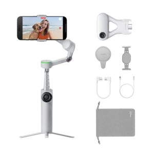 Insta360 Flow 2 Pro Pack IA Ultimate – Stabilizzatore Gimbal IA per Smartphone Pieghevole per iPhone/Android