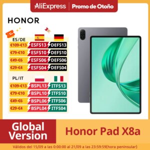 Versione globale HONOR Pad X8a 11 pollici ad alta frequenza di aggiornamento Eye Comfort