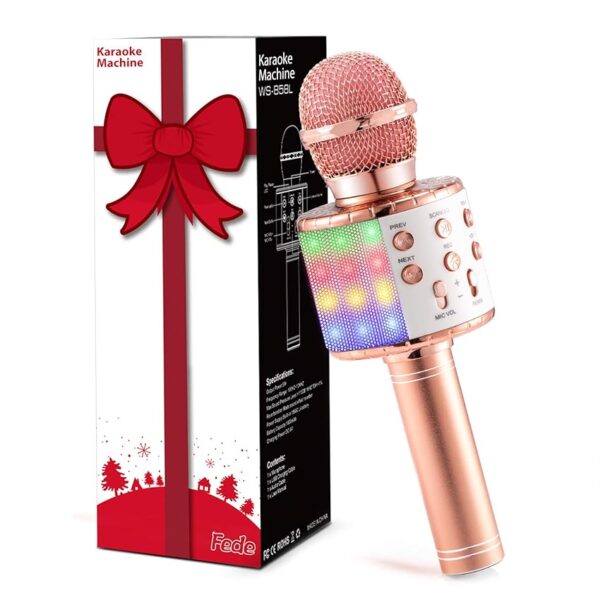 Fede Microfono Karaoke Bluetooth Wireless per Bambini