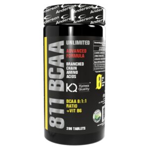 Anderson 811 BCAA Unlimited Amminoacidi 8:1:1 Ramificati + vitamina B6 200 cps