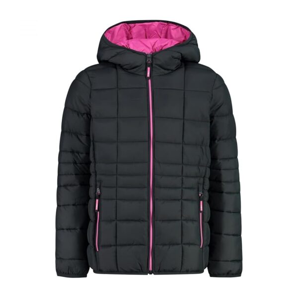 CMP - Giacca da bambina in nylon con cappuccio fisso