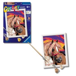 Ravensburger - Creart Serie E Cavallo Romantico | Kit Pittura Bambini | Dipingere