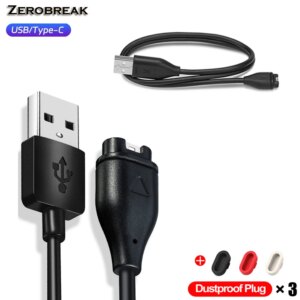 Cavo di ricarica USB tipo C da 1 metro per Garmin Fenix 7 7S 7X 6 6S 6X 5 5S 5X Vivoactive