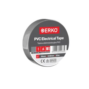 ERKO Nastro Isolante elettrico grigio 19 mm x 20 m PVC Per isolare
