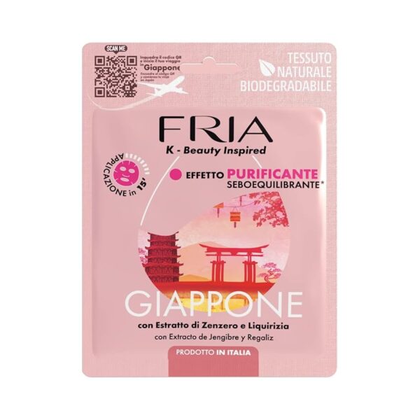 Fria K-Beauty Maschera Viso Giappone con estratto di Zenzero