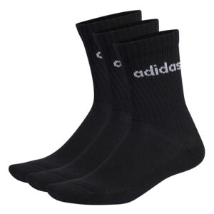 adidas Unisex - Adulto Linear Crew Cushioned Socks 3 Pairs