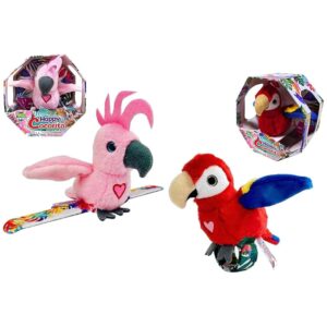 YesToys Happy Cocorito Rosso o Rosa – Peluche parlante interattivo con suoni