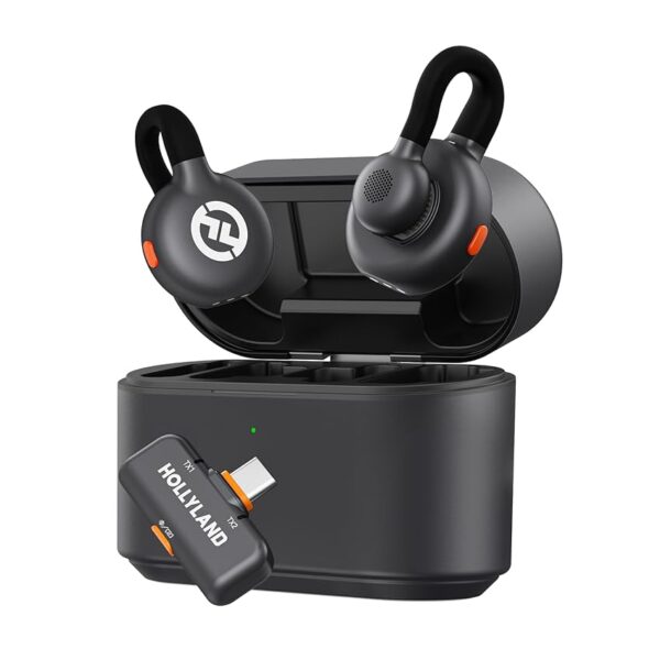 Hollyland Lark M2S Microfono Lavalier Wireless con Spina USB-C per iPhone 15/16 e Android