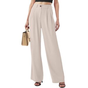 Joligiao Pantaloni da Donna Eleganti Pantaloni A Vita Alta Casual Pantaloni con Tasche