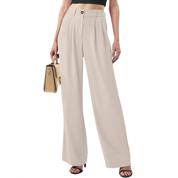 Joligiao Pantaloni da Donna Eleganti Pantaloni A Vita Alta Casual Pantaloni con Tasche