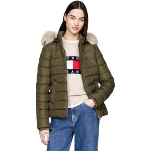 Tommy Jeans Donna Piumino Basic Hooded Down Jacket con Cappuccio