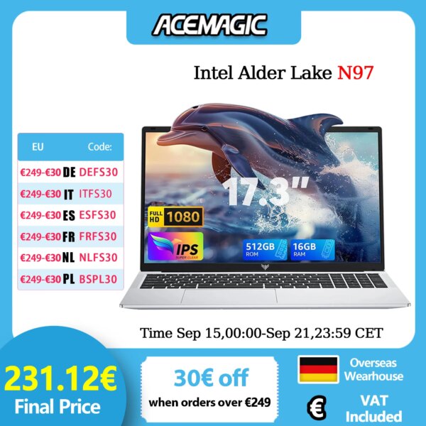 ACEMAGIC AX17 Laptop da 17