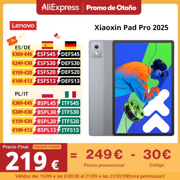 ROM globale Lenovo Xiaoxin Pad Pro 2025 Tablet Lenovo Xiaoxin Pad Pro 12