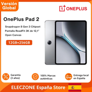 Versione globale OnePlus Pad 2 Snapdragon 8 Gen 3 Chipset 3K 12.1 pollici Display