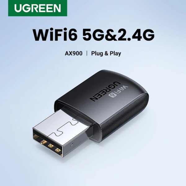 Adattatore WiFi UGREEN AC650 AX1800 WiFi6/5 5G e 2.4G Dongle per scheda WiFi USB per