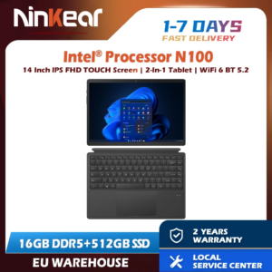 Ninkear T40 Laptop TouchScreen 2 in 1 Tablet Intel N100 14 pollici FHD 16GB DDR5 +