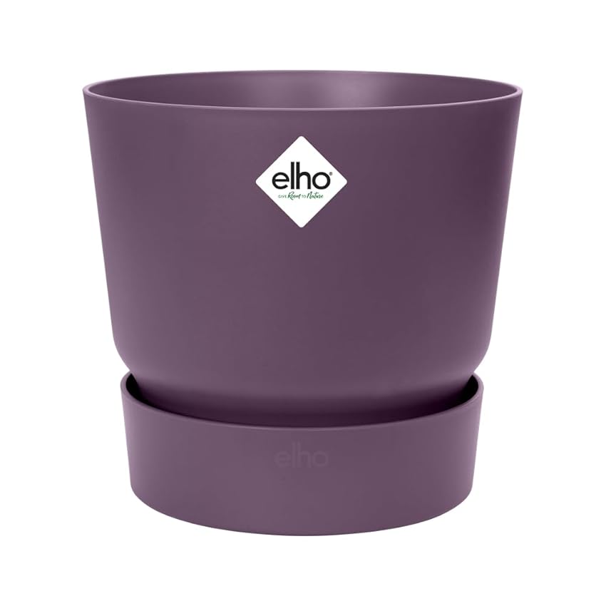 Elho Greenville Round 25 - Vaso per Interno e Esterno - 100% Plastica Riciclata Elho Greenville Round 25 - Vaso per Interno e Esterno - 100% Plastica Riciclata