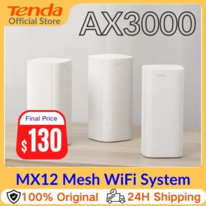Tenda AX3000 WiFi6 Mesh System Router wireless EX/MX12 Router WiFi Mesh Wi