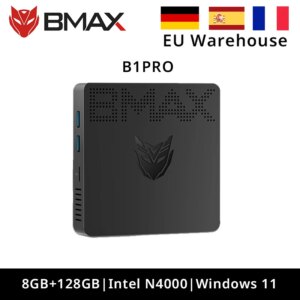 Mini PC Bmax B1Pro Windows 11 Pro 8Gb Ram 128Gb Rom N4000 Micro computer desktop Mini PC Wifi dual