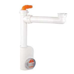 SIFONE LIRA SPAZIO 1 NT ISPEZIONABILE PER LAVELLI CUCINA AD 1 VASCA BIANCO