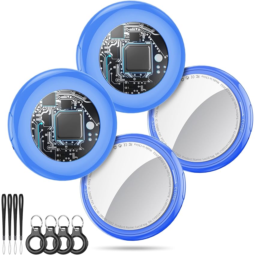 Tukio Air Tracker Tags 4 Pack Blu Tukio Air Tracker Tags 4 Pack Blu