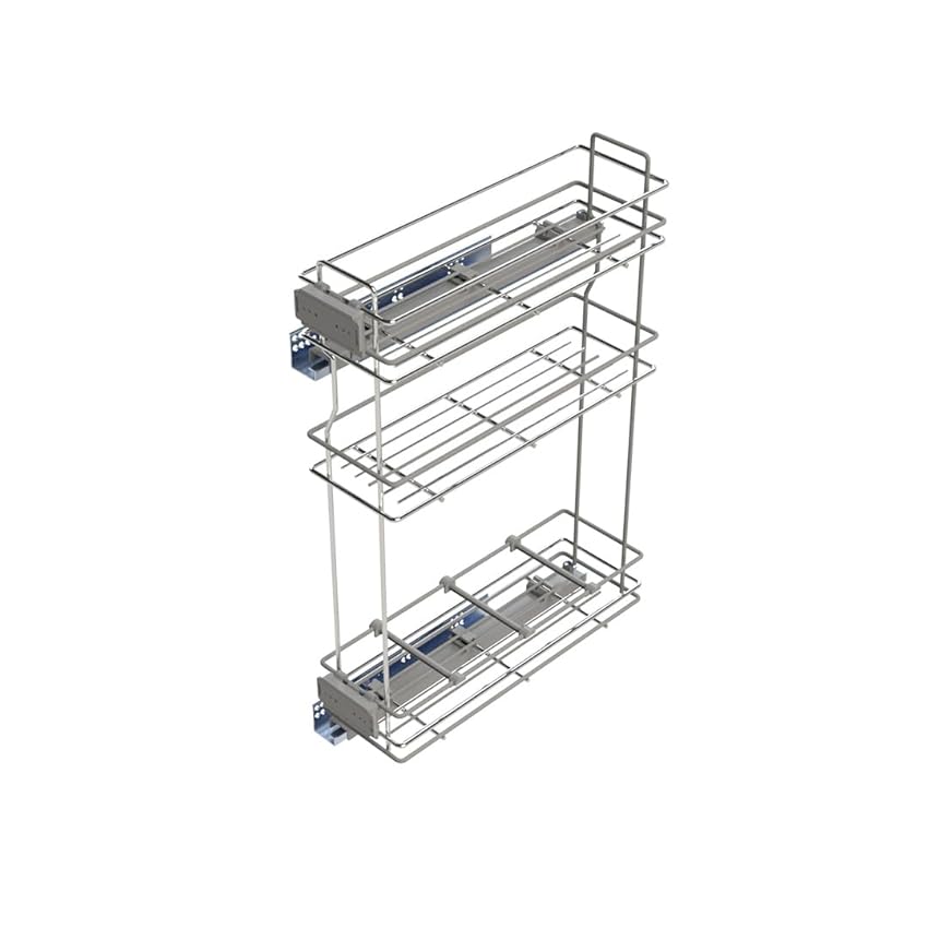 Emuca - Carrello portabottiglie estraibile con chiusura soft