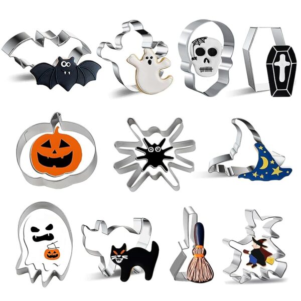 CLHXWU Set di 11 Formine Biscotti Halloween